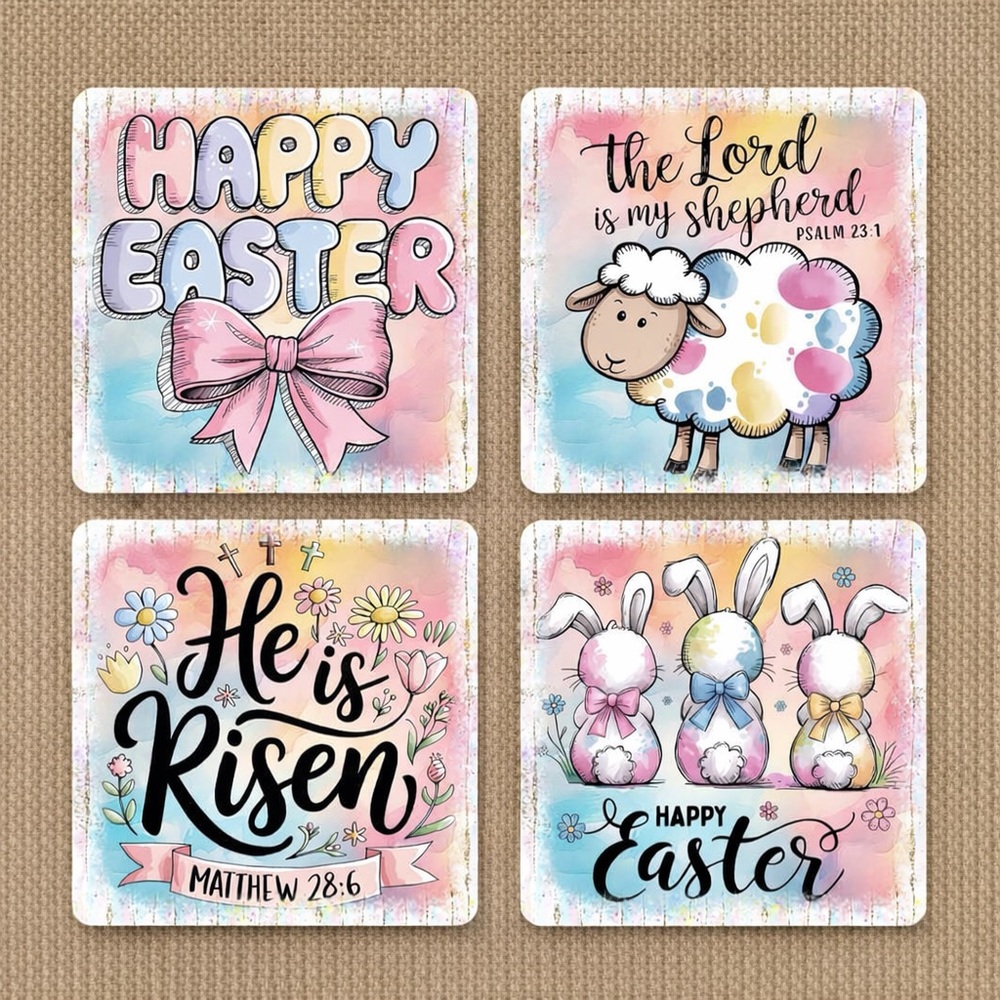 Easter Themed Coasters Set